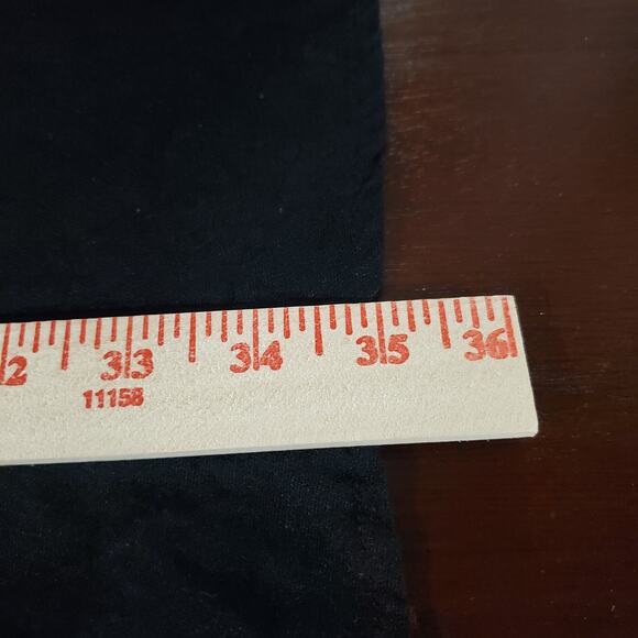 Old Navy Waist-Defined Puff-Sleeve Linen-Blend Mini Wrap Dress Size M Tall Black - Picture 10 of 10